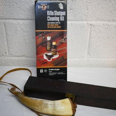 Lot B-125: New and Vintage Rifle Cleaning Kits