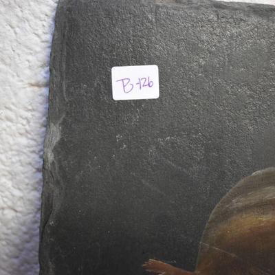 Lot B-126: Ducks Painted on Slate