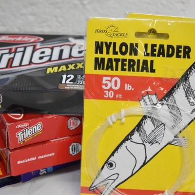 Lot B-127: Lot of Vintage and New Fishing Line