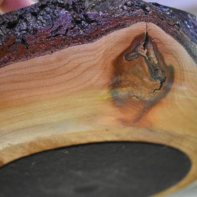 Lot B-157: Handcrafted Nut Bowl with Tools