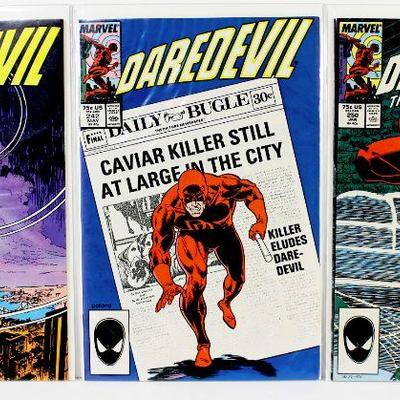DAREDEVIL #241 #242 #250 Comic Books Set #250 Romita Art 1987/88 Marvel Comics VF/NM