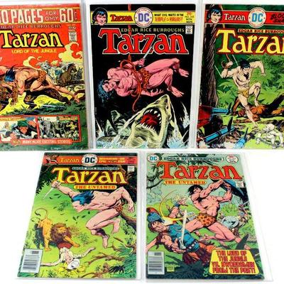 TARZAN #231 243 244 250 255 Bronze Age Comic Books Lot 1974-76 DC Comics