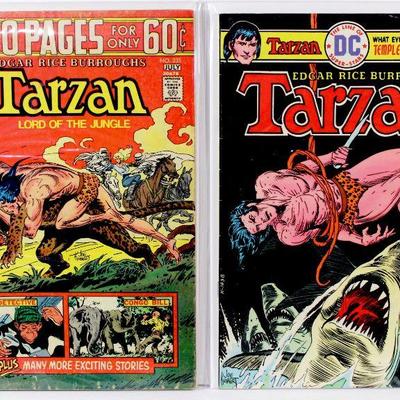 TARZAN #231 243 244 250 255 Bronze Age Comic Books Lot 1974-76 DC Comics