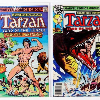 TARZAN #10 #18 Bronze Age Comic Book Set 1978 Marvel Comics - High Grade
