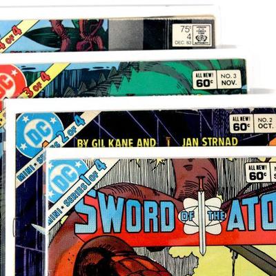 SWORD OF THE ATOM #1 #2 #3 #4 COMPLETE SET Bronze Age GIL KANE 1983 DC COomics