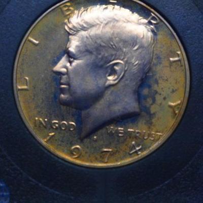 1974 S Deep Cameo Kennedy Half    510