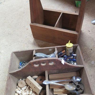 Lot B-197  Wood Tool Boxes