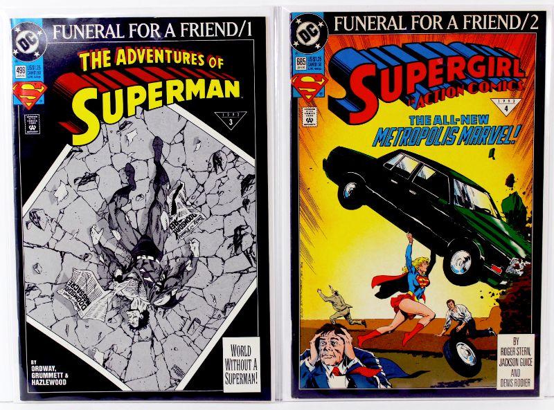SUPERMAN FUNERAL FOR A FRIEND COMPLETE SET PART 18 High Grade 1993 DC