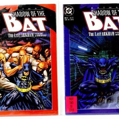 BATMAN Shadow Of The BAT #1 #2 #3 #4 The Last Arkham Comic Books Set 1992 DC Comics