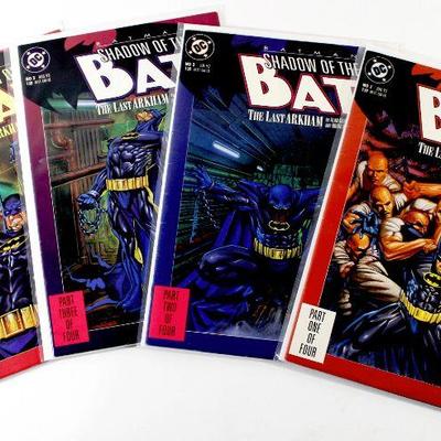 BATMAN Shadow Of The BAT #1 #2 #3 #4 The Last Arkham Comic Books Set 1992 DC Comics
