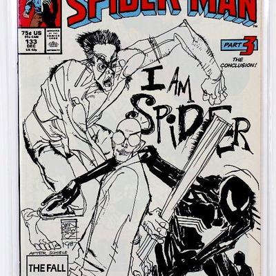Peter Parker Spectacular SPIDER-MAN #133 Sienkiewicz Cover Art 1987 Marvel Comics VF-