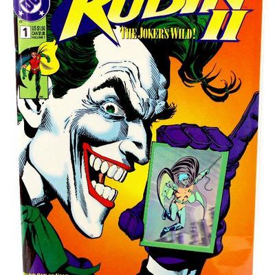 ROBIN II #1 JOKER'S WILD Variant Hologram Covers Set of 4 - 1991 DC Comics VF/NM