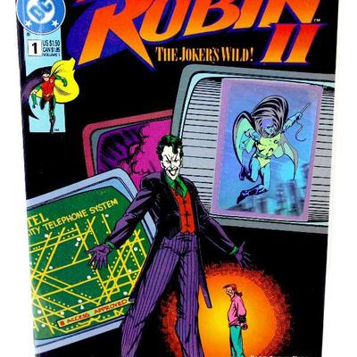 ROBIN II #1 JOKER'S WILD Variant Hologram Covers Set of 4 - 1991 DC Comics VF/NM