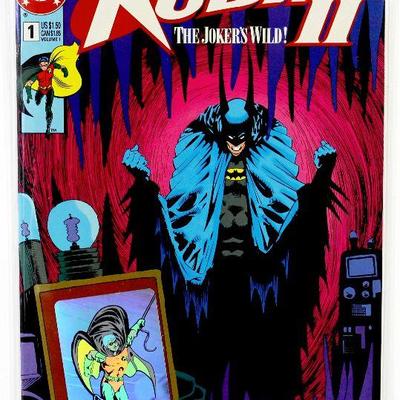 ROBIN II #1 JOKER'S WILD Variant Hologram Covers Set of 4 - 1991 DC Comics VF/NM