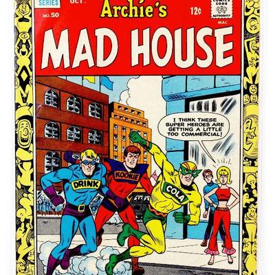ARCHIE's MAD HOUSE #50 Rare Silver Age Comic Book 1966 Archie Comic Group VF