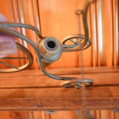 Lot H-12: Vintage Brass Bicycle with Lighter