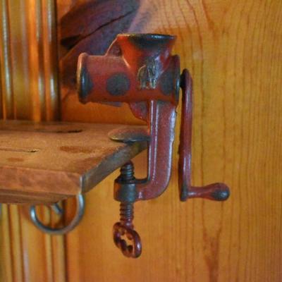 Lot H-13: Vintage Two Miniature Cast Iron Grinders