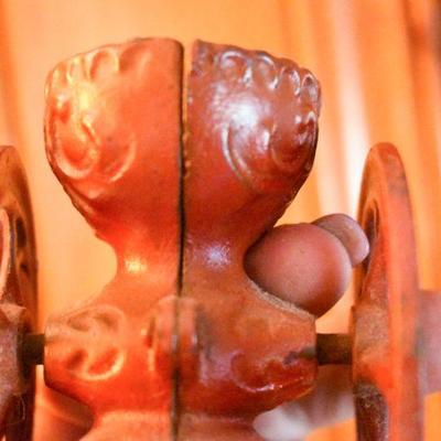 Lot H-13: Vintage Two Miniature Cast Iron Grinders