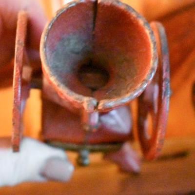 Lot H-13: Vintage Two Miniature Cast Iron Grinders