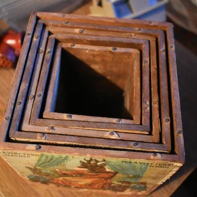 Lot H-15: Antique Nesting Boxes Children's Toy