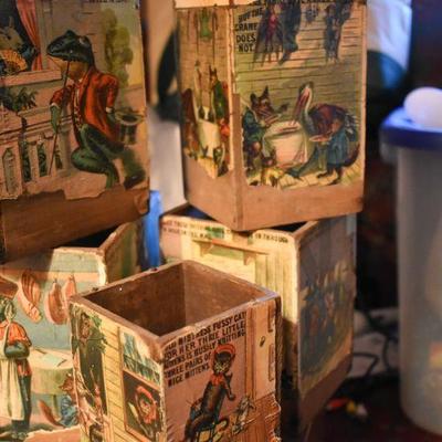 Lot H-15: Antique Nesting Boxes Children's Toy