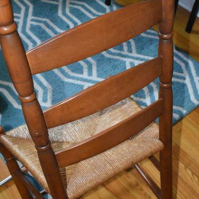 Lot H-20: Antique Ladderback Chair