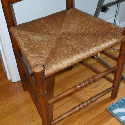 Lot H-20: Antique Ladderback Chair