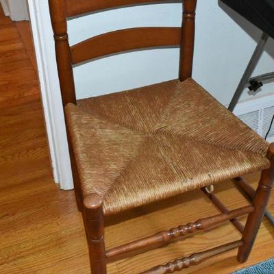 Lot H-20: Antique Ladderback Chair