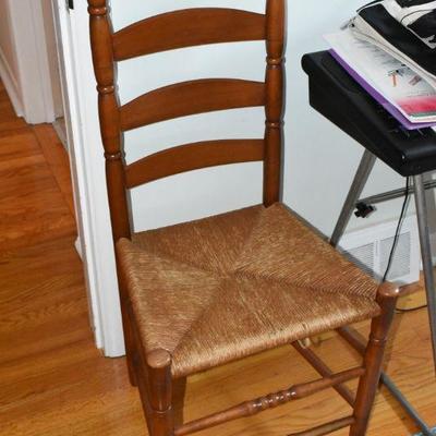 Lot H-20: Antique Ladderback Chair