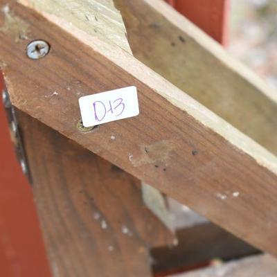Lot O-13: Three-tier Teak Plant Stand
