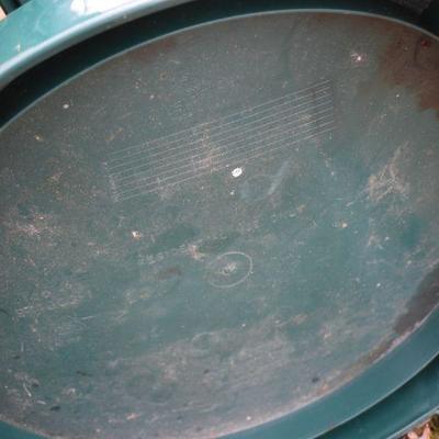 Lot O-17: Three Green Plastic Stools/Side Tables