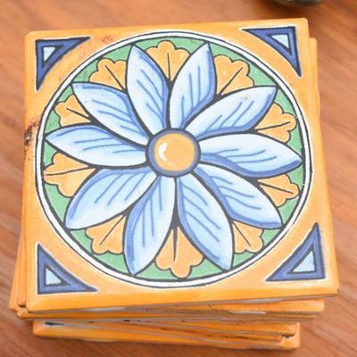 Lot O-37: 9 Ceramic Tiles