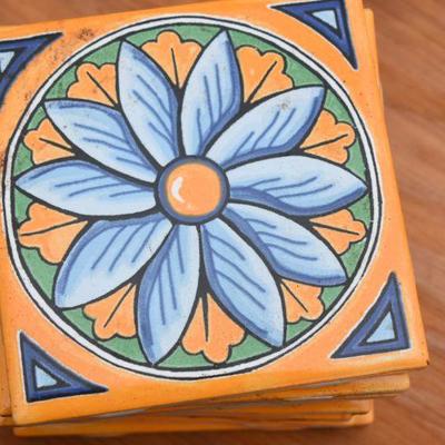 Lot O-37: 9 Ceramic Tiles