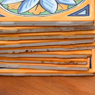 Lot O-37: 9 Ceramic Tiles