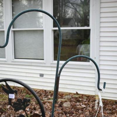 Lot O-46: Two Shephard's Hooks and Two Flag Posts