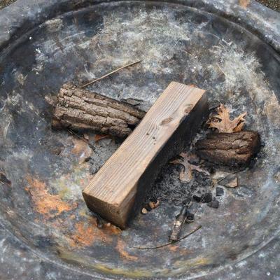 Lot O-48: Well Used Fire Pit
