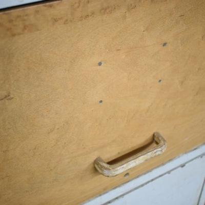 Lot B-263: Vintage Wood Filing Cabinet