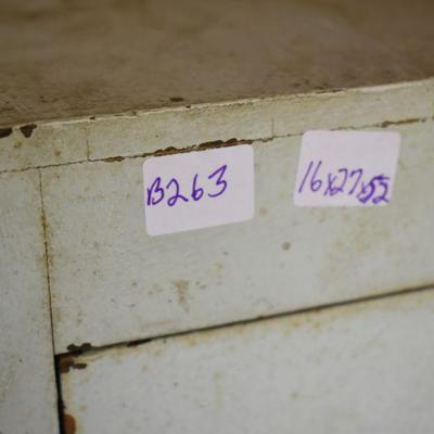 Lot B-263: Vintage Wood Filing Cabinet