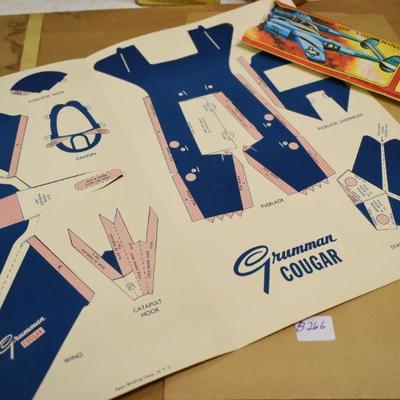 Lot B-266: Vintage Paper Airplane Kit