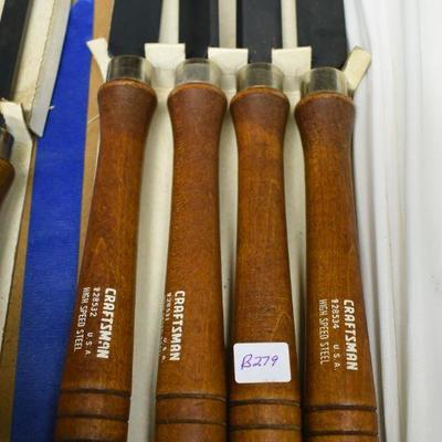 Lot B-279:  Craftsman Chisel Set