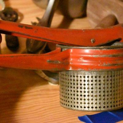 Lot B-287:  Vintage Copper Scoop and More