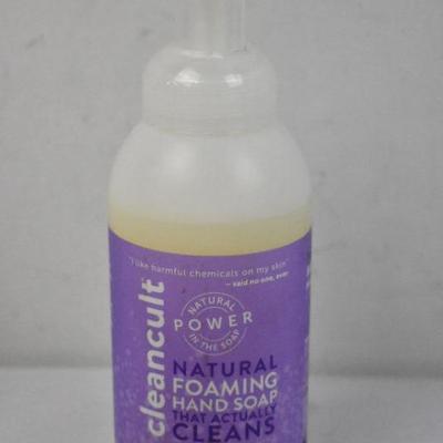 Cleancult Natural Foaming Hand Soap Lavender, 12 oz - New