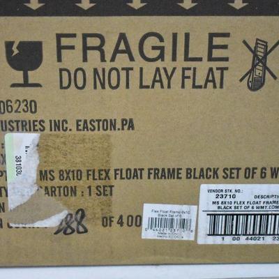 Mainstays Frames, Black 8x10, Box of 6 - New