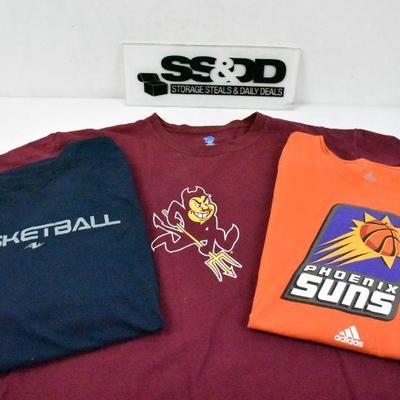 3 T-Shirts, Basketball, Men's XL