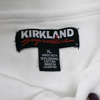 3 Men's Polo Shirts by Kirkland, Size XL, Short Sleeve, Green, Navy, White