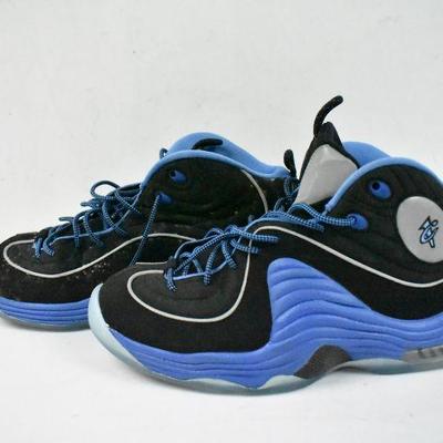 Nike Air High Top Shoes, Blue & Black, Men's Size 10