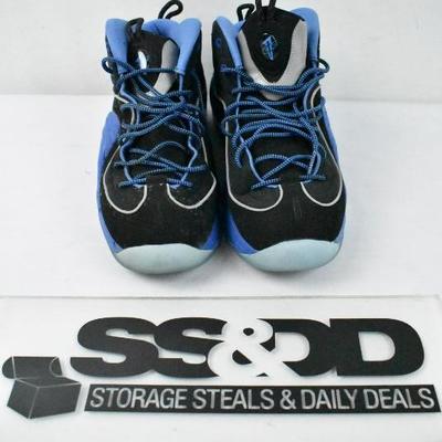 Nike Air High Top Shoes, Blue & Black, Men's Size 10