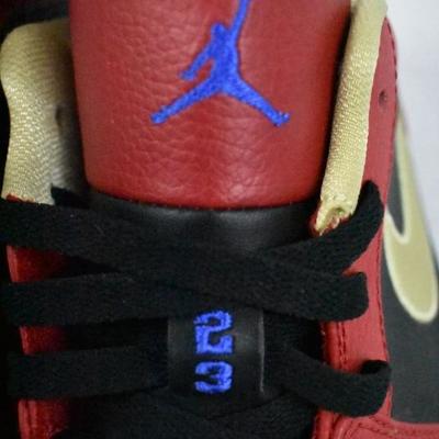 Nike Air Jordan Shoes. Red/Black/Tan size 9.5