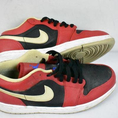 Nike Air Jordan Shoes. Red/Black/Tan size 9.5