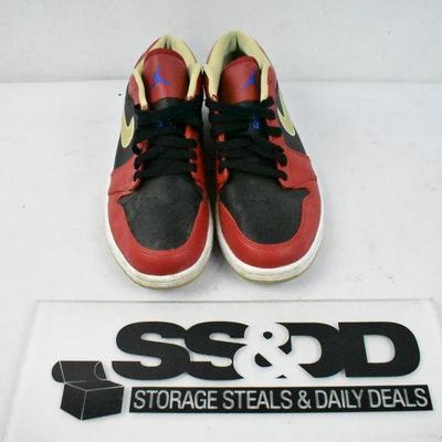 Nike Air Jordan Shoes. Red/Black/Tan size 9.5